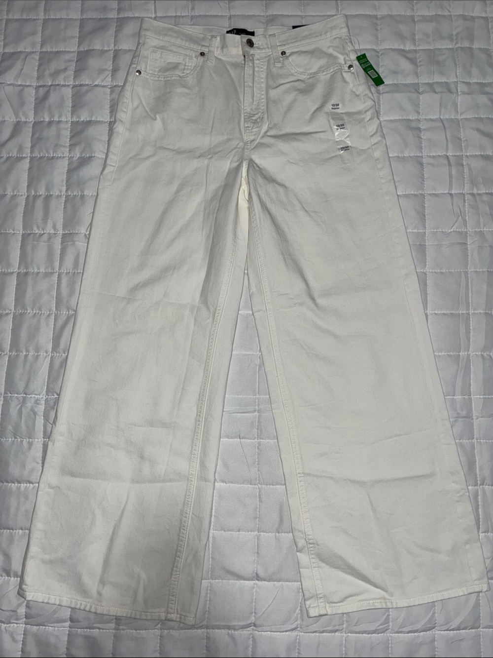 Gap Women’s White High Rise Wide-Leg Jeans